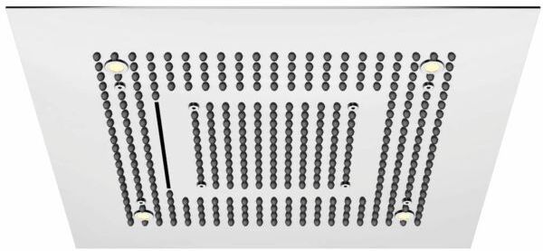 Steinberg Serie 390 Regenpaneel 3906620, 600 x 600 Sensual Rain, edelstahl poliert, LED-Beleuchtung