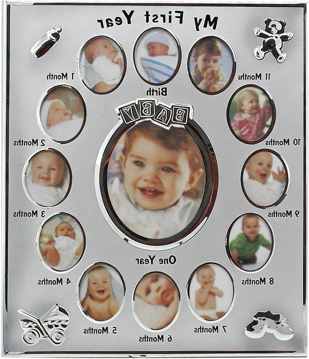Veelkleurige Fotolijst Eerste Jaar voor Baby Ontwikkeling - Herinneringen Lijst voor Babys