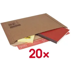 Colompac Versandtaschen - 20 Stück braun, 25x35.3 cm