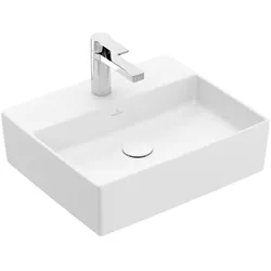 Villeroy & Boch Memento 2.0 Waschtisch 4A0751RW 50x42cm, 1 Hahnloch, ohne Überlauf, Stone White C+