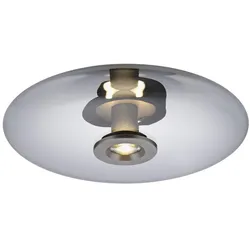 Neuhaus PURE® LED Wand- und Deckenleuchte PURE Vitrum, platin (grau), Rauchglas