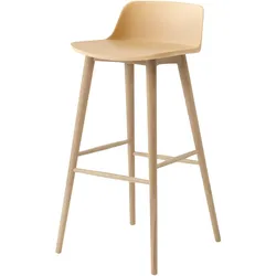 &Tradition Rely HW123 Barhocker, höhe 75 cm, eiche natur / beige sand