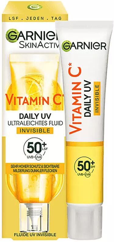 Garnier - SkinActive Vitamin C Tägliches Sonnenfluid Invisible mit LSF 50+, 40 ml