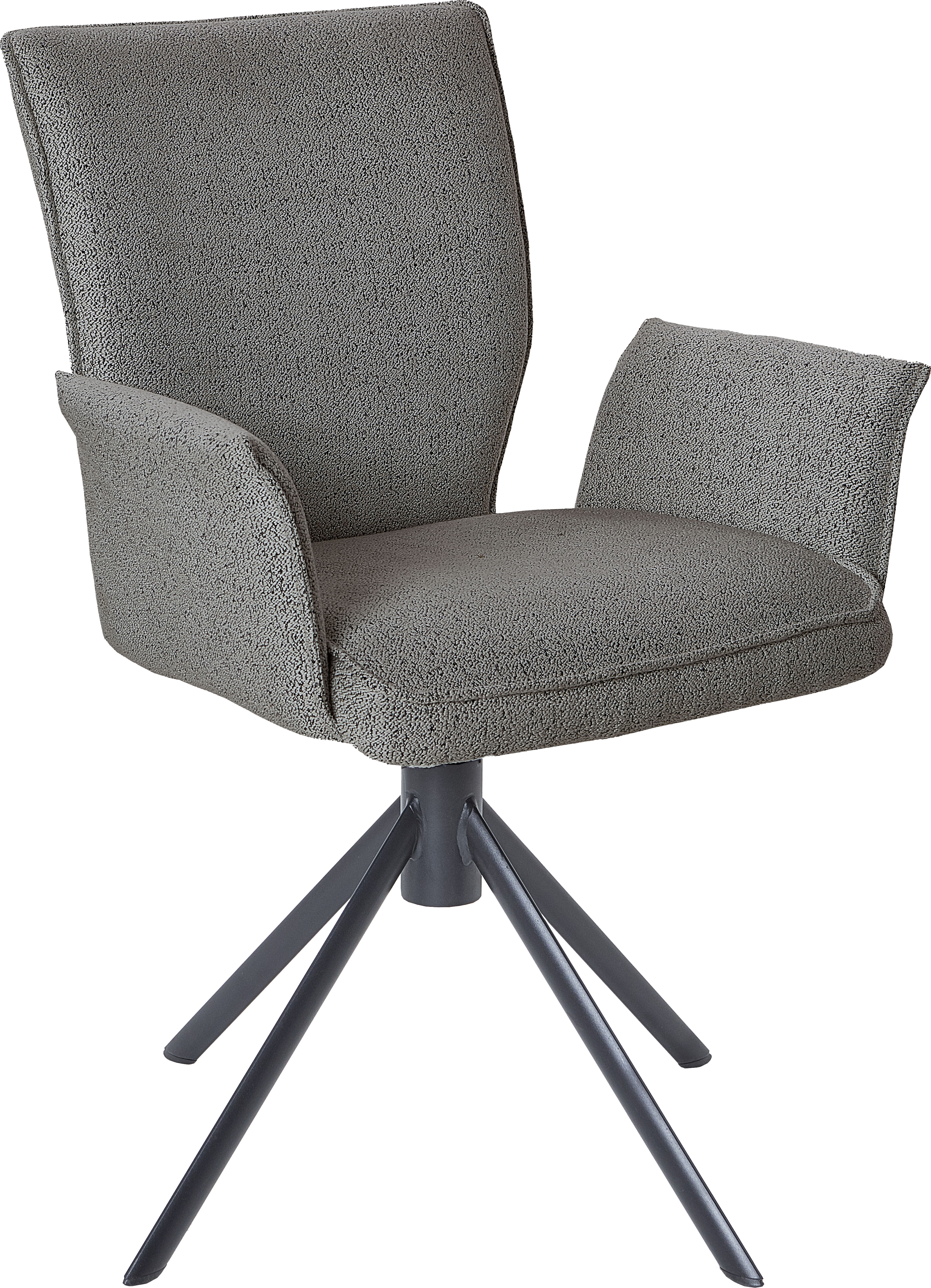 Esszimmerstuhl NIEHOFF SITZMÖBEL, taupe, schwarz, taupe, B:61cm H:88cm T:59cm, 100% PES, Stühle, Esszimmerstuhl, 2er Set, verschiedene Farbvarianten und Funktionen, Sitzhöhe 50