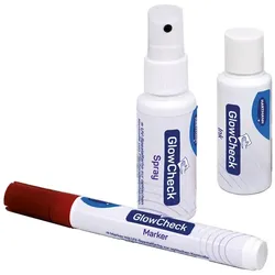 Hartmann GlowCheck UV Hygienekontrolle Nachfüllset enthält UV Stift, UV Stempelfarbe und UV Pumpspray