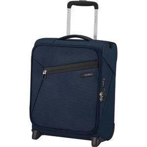 Samsonite Koffer Litebeam Upright Underseater, blau, Weichschale, 2 Rollen, 26 Liter, 35 x 45 x 20cm