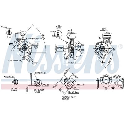 NISSENS Lader, Aufladung 93038 für VW Audi