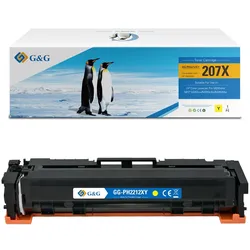 G&G XL-Toner kompatibel mit HP 207X/ W2212X (Mit Chip) Gelb