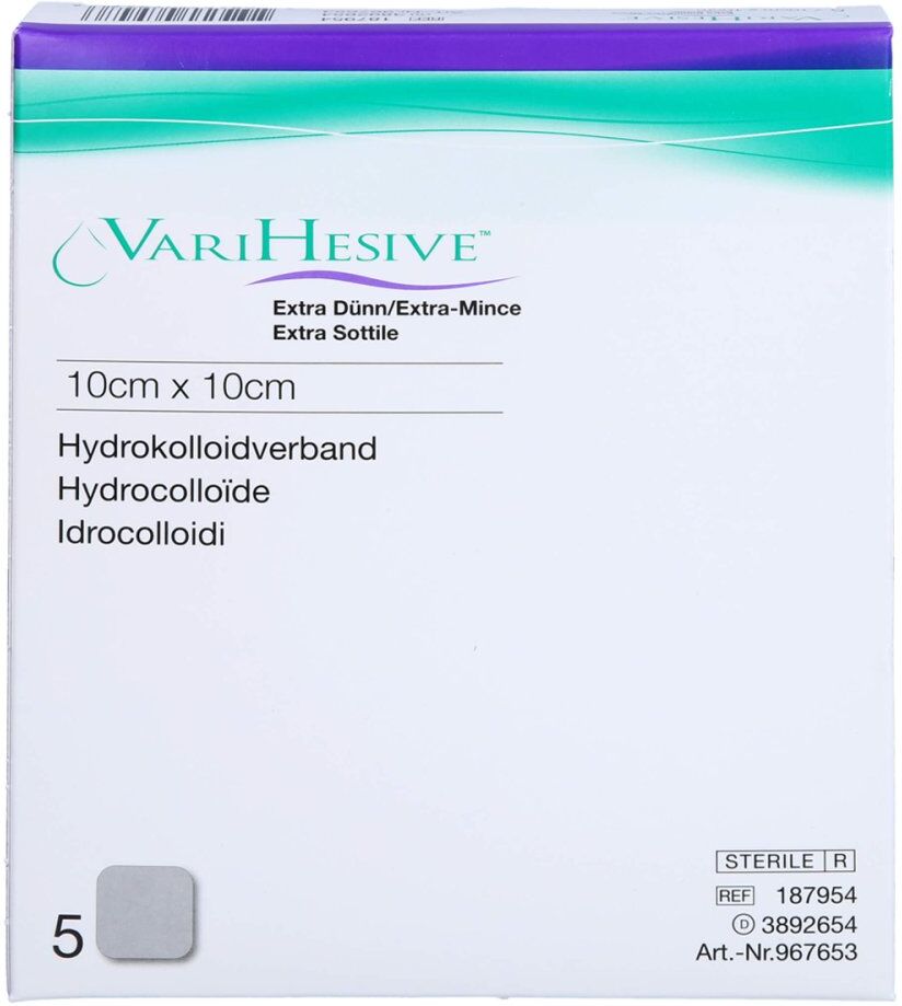 Varihesive extra dünn 10x10 cm Hkv hydroaktiv
