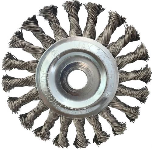KS Tools 340.0047 Rostfreie Stahldrahtrundbürste 0,5mm, Ø 125mm
