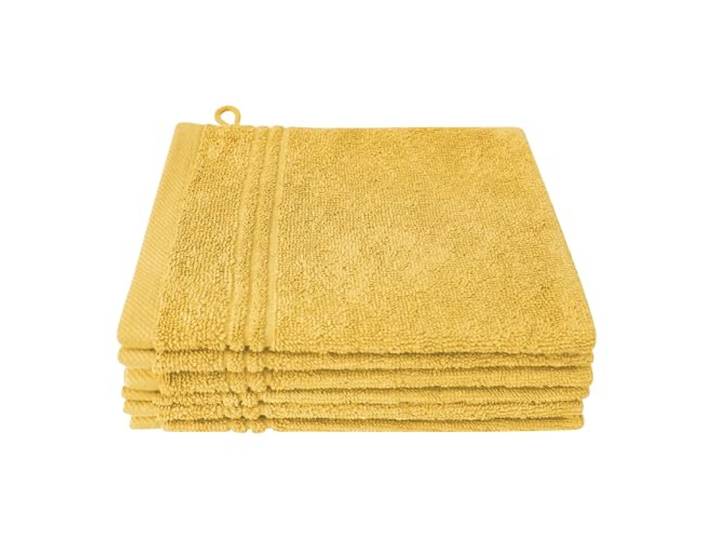 Dyckhoff Bio Nature Waschhandschuh Set, 6-TLG., GOTS, 500g/m², Amber