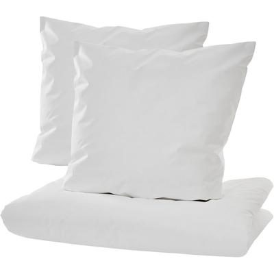 Bettwäsche IBENA "Astana", weiß, B/L: 200cm x 220cm, 1 Stk., 2 Stk., Encasing, B/L: 80cm x 80cm, Encasing, Obermaterial: 70% Polyester, 30% Polyamid, Bettwäsche, Bettwäsche, Allergieschutzbezug aus Evolon New Generation