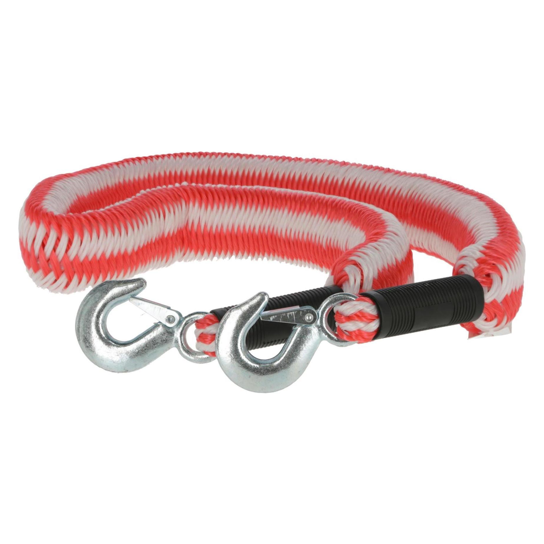 Kerbl Abschleppseil elastisch 4 m 3500kg Karabinerhaken & Fahne (37701)