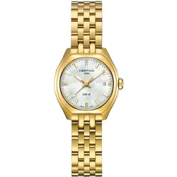 Certina C0492103311600 Damenuhr Quarz DS-2 Goldfarben/Perlmutt