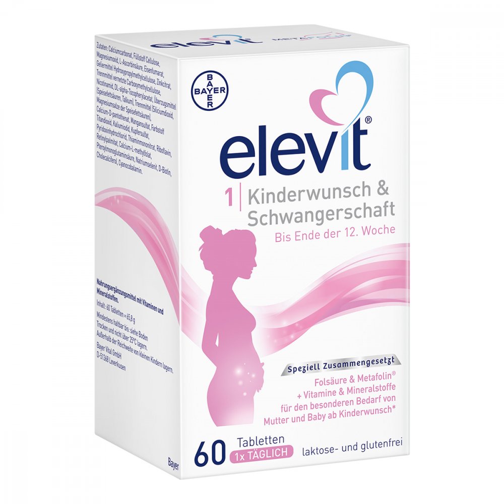 Bayer Vital GmbH Elevit 1 Kinderwunsch & Schwangerschaft Tabletten 15371305