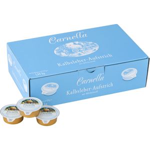 Carnella Wurstkonserve Kalbsleber-Aufstrich mit Milcheiweiß, Schweine- und Rindfleisch, je 24 g, 60 Stück