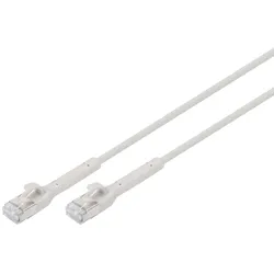 DIGITUS CAT 6A F-FTP abwinkelbares Patchkabel, Kupfer, 1 m, grau