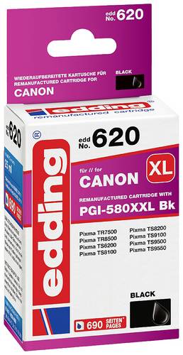 Edding Druckerpatrone ersetzt Canon PGI-580XXLBK Kompatibel Schwarz EDD-620 18-620