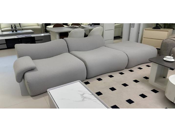 JVmoebel 3-Sitzer Graues komprimierbares Sofa von JVMoebel aus weichem Stoff