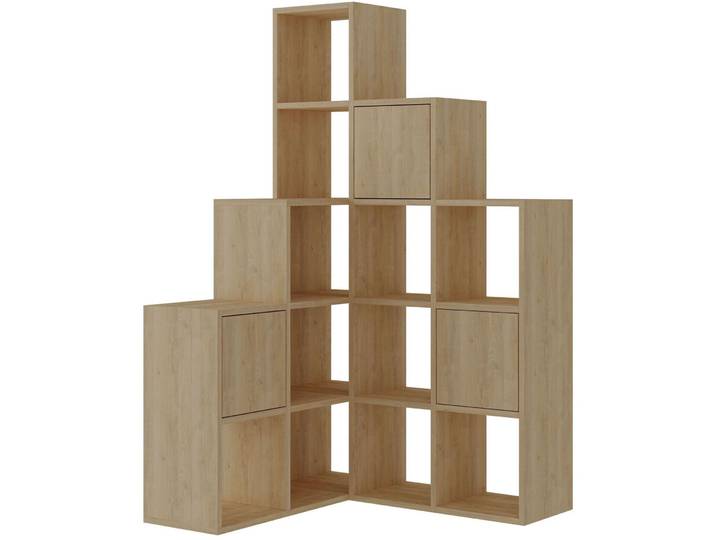 Bücherregal Hylde eiche Holzwerkstoff B 150 cm H 150.8 cm - Bücherregal