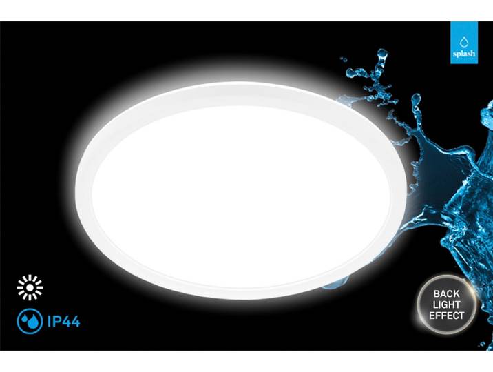 BRILONER LEUCHTEN LED Deckenleuchte PULAP , weiß matt, 1, Ø 13cm H: 38,5cm, 1 Stk., Leuchten, 29 x 3 cm, Badezimmer, Badlampe, Küche, LED Deckenleuchte