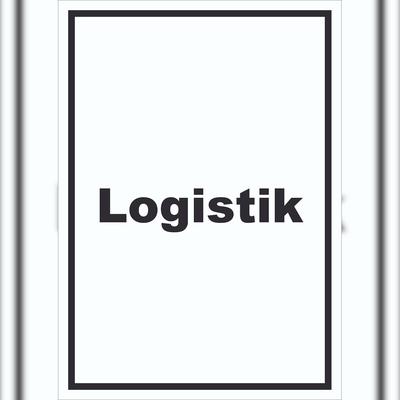 HB-Druck Logistik Schild mit Text Transport Versand hochkant A1 (594x841mm)