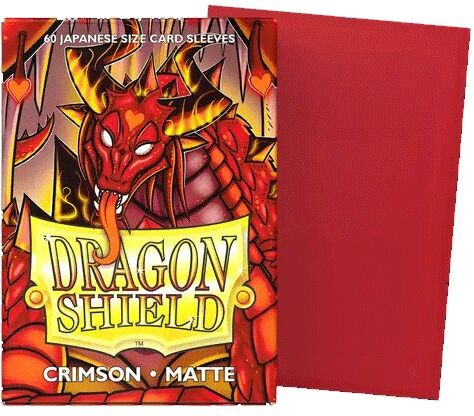 Dragon Shield : 60 Sleeves Matte Format Japonais - Crimson