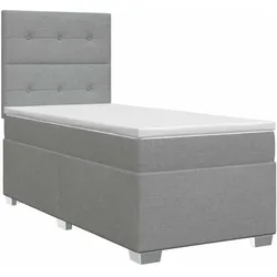vidaXL, Boxspringbett, Cheryl (Knopfheftung) (90 x 200 cm)
