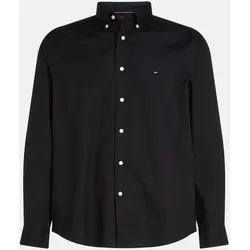 Hemd mit Button-Down Kragen Schwarz XXL
