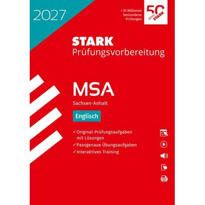 STARK Englisch - MSA (Mittlerer Schulabschluss) 2027 Sachsen-Anhalt - Prüfungsvorbereitung, Set von , Stark Verlag GmbH, 978-3-8490-6790-8