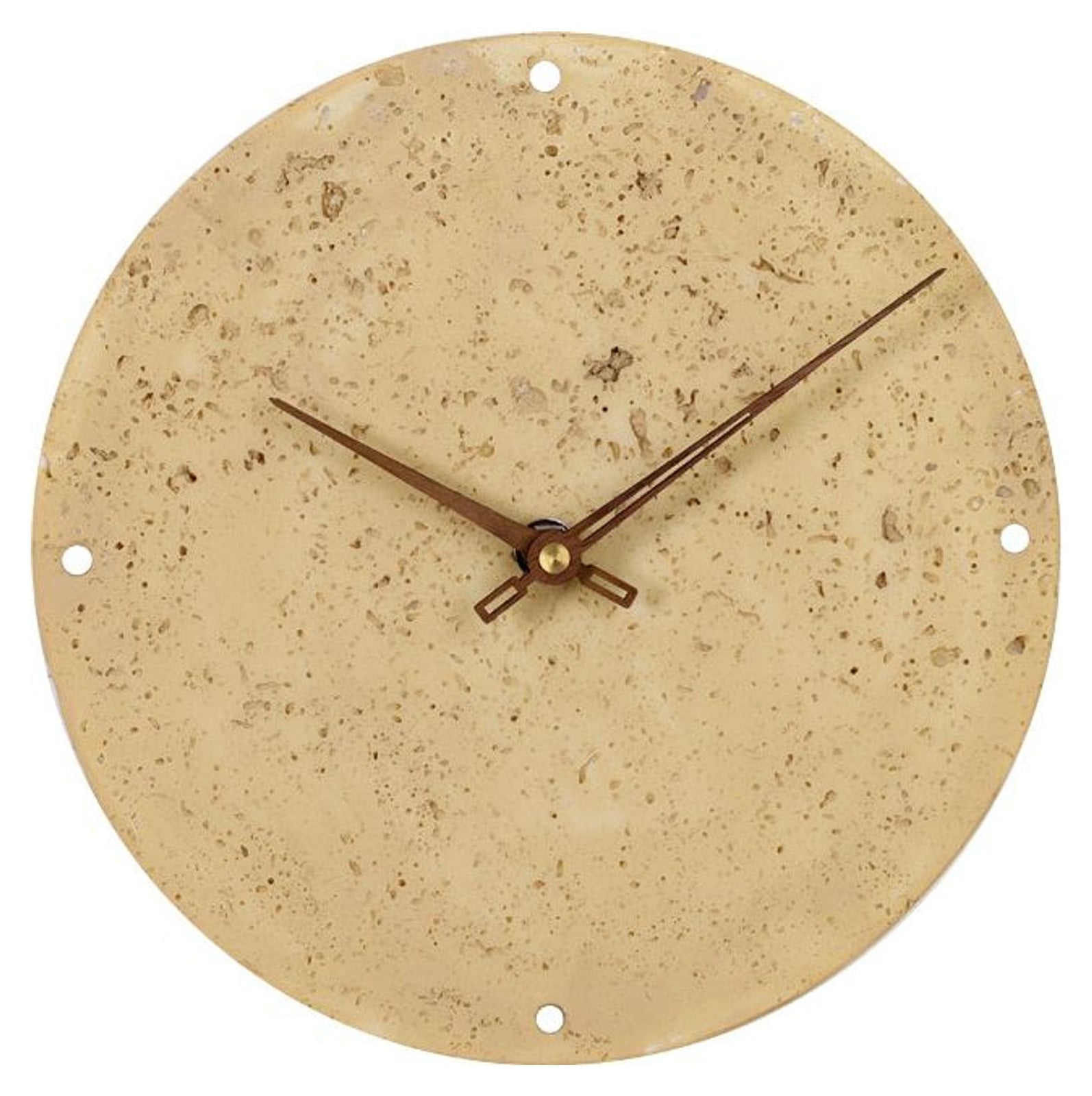 SensaHome Wandklok Wien - Minimalistisch design in Japanse en Scandinavische stijl - Taupe - Diameter: 23 cm