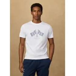 Hackett London für Herren. HM5000084 Lrc flag fit klassisch weißes t-shirt (XXL), Lässig, Baumwolle, Kurzarm