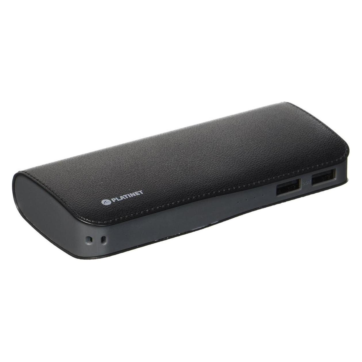 Platinet PMPB15LB Powerbank schwarz 15000 mAh 3.7V 350g 5V micro USB Kabel small size fast charging (15000 mAh) (PMPB15LB)