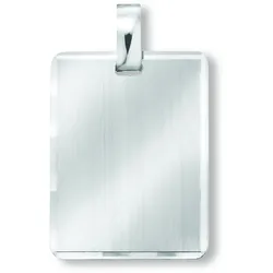 Kettenanhänger ONE ELEMENT "Gravurplatte Anhänger aus 925 Silber", silber, Schmuckanhänger, Damen, Silber 925 (Sterlingsilber), Kettenanhänger, Zartes Emblem – unaufdringlich und dennoch ausdrucksstark