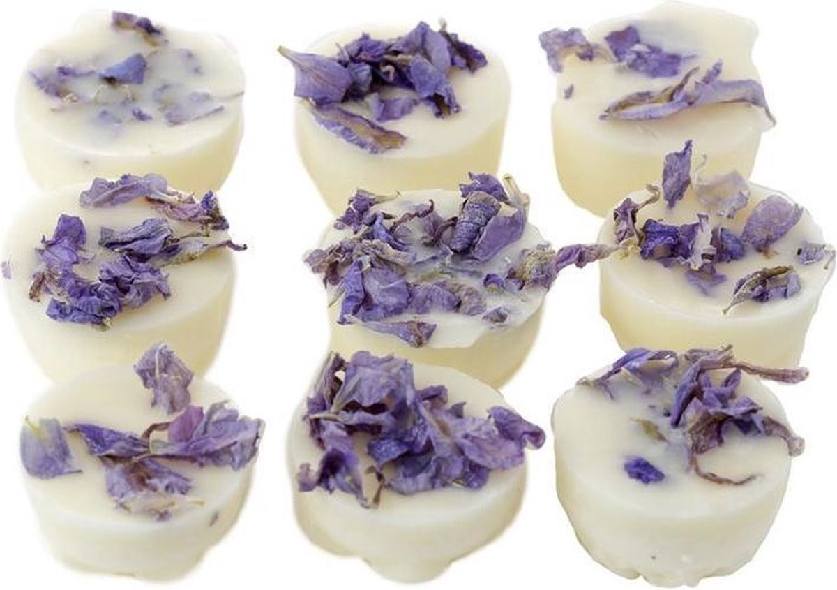 Set van 9 handgemaakte soja waxmelts Eden ontstressend