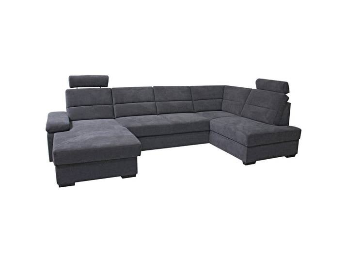 Livetastic Ecksofa, Anthrazit, Kunststoff, Uni, 6-Sitzer, Füllung: Schaumstoff, U-Form, 319x183 cm, Liegefunktion, Wohnzimmer, Sofas & Couches, Wohnlandschaften, Wohnlandschaft U-Form