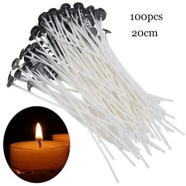 Uplifted Finds Smokeless Pre Waxed Candle Wicks   Professional Cotton Core DIY Handmade Candle Tooling System 20 Cm