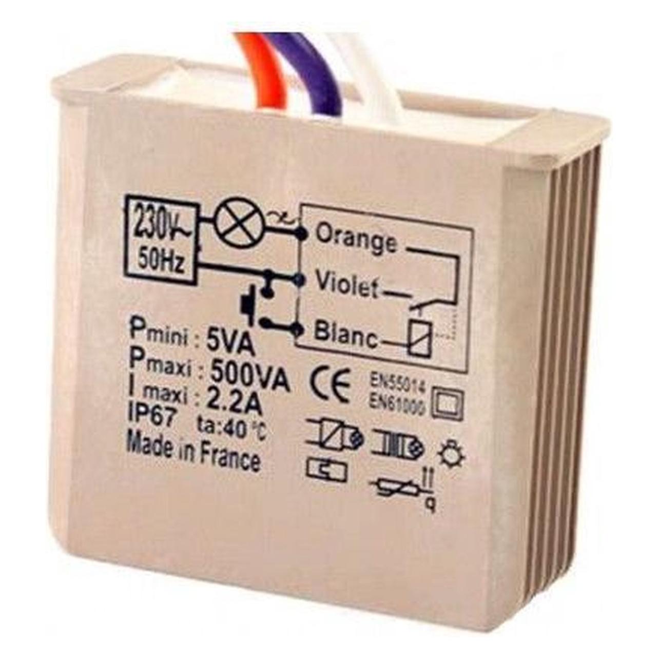 Grothe Stromstossrelais UP Taster 3-500W 230V MTR500E (5454050)