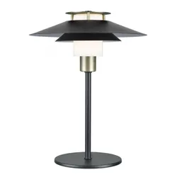 Halo Design Tischleuchte Rivoli Schwarz Messing