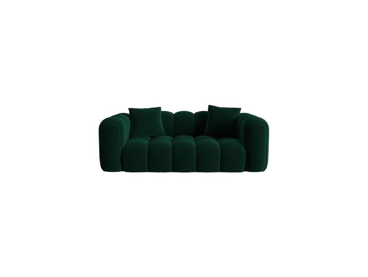 2-Sitzer Design Sofa „Clotilde“ Samt Flaschengrün CXL by Christian Lacroix