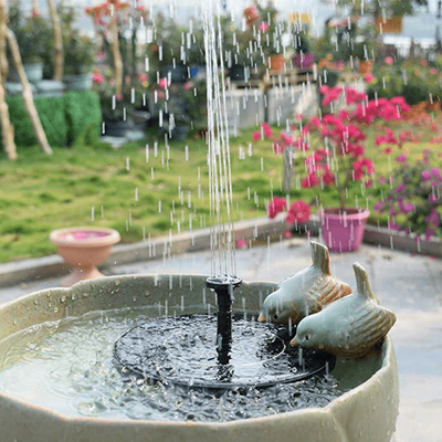 HomeDecorAndMore LLC Solar Powered Bird Fountain Kit No Setup! Solar Powered Bird Fountain Kit No Setup!
