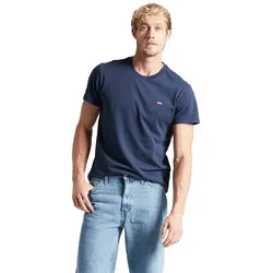 Levis Original Tee - blaues Basics Shirts aus Baumwolljersey-M