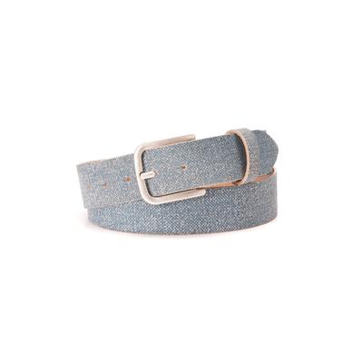 Ledergürtel BA98-COLOGNE "BA98-Cologne Gürtel", Damen, Gr. 100, blau (jeans), Obermaterial: 100% Lammleder LEL., uni, Gürtel Ledergürtel, in Jeans-Optik