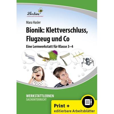 Bionik: Klettverschluss, Flugzeug und Co, Set von Mara Hasler, Lernbiene, 978-3-95664-378-1