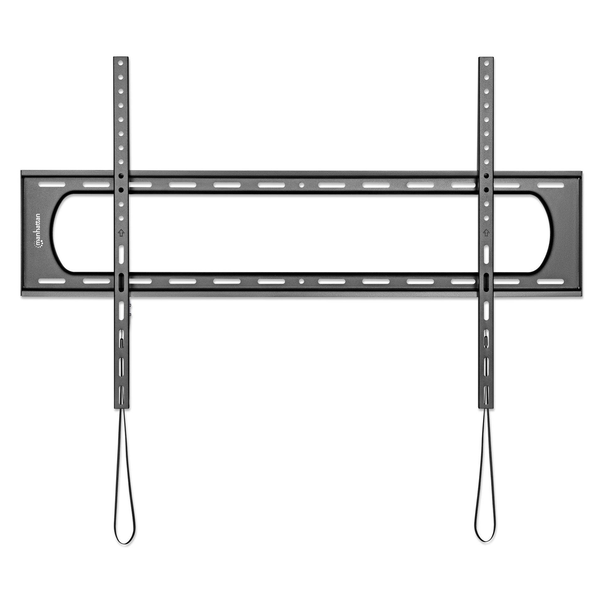 Manhattan Ultraflache TV-Wandhalterung mit besonders hoher Traglast für Grossbildschirme, starr (Wand, 120 kg, 60" - 120") (461917)