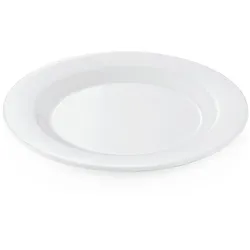 36x Teller flach Ø 20 cm Melamin weiß bruchfest