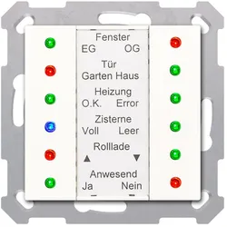 MDT SCN-LED55.01 KNX LED Anzeige 55, Reinweiß glänzend SCNLED5501