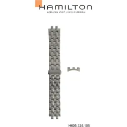 Hamilton - Jazzmaster Band-set Edelstahl H695.325.105 - silber