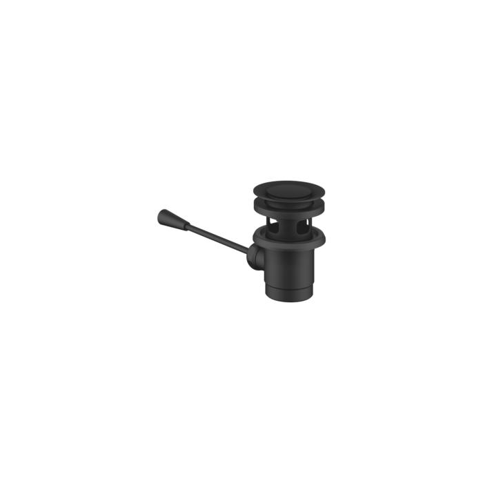 Dornbracht Ablaufgarnitur 10300970-33 1 1/4", Länge Kniehebel 185mm, schwarz matt