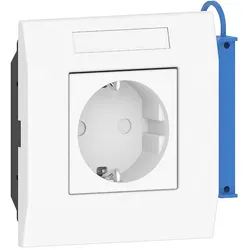 GGK 4687 Steckdose 1-fach KSE/AR-1H-9010, Adapterrahmen, frontrastend, alpinweiß KSE/AR-1-H KSEAR1H
